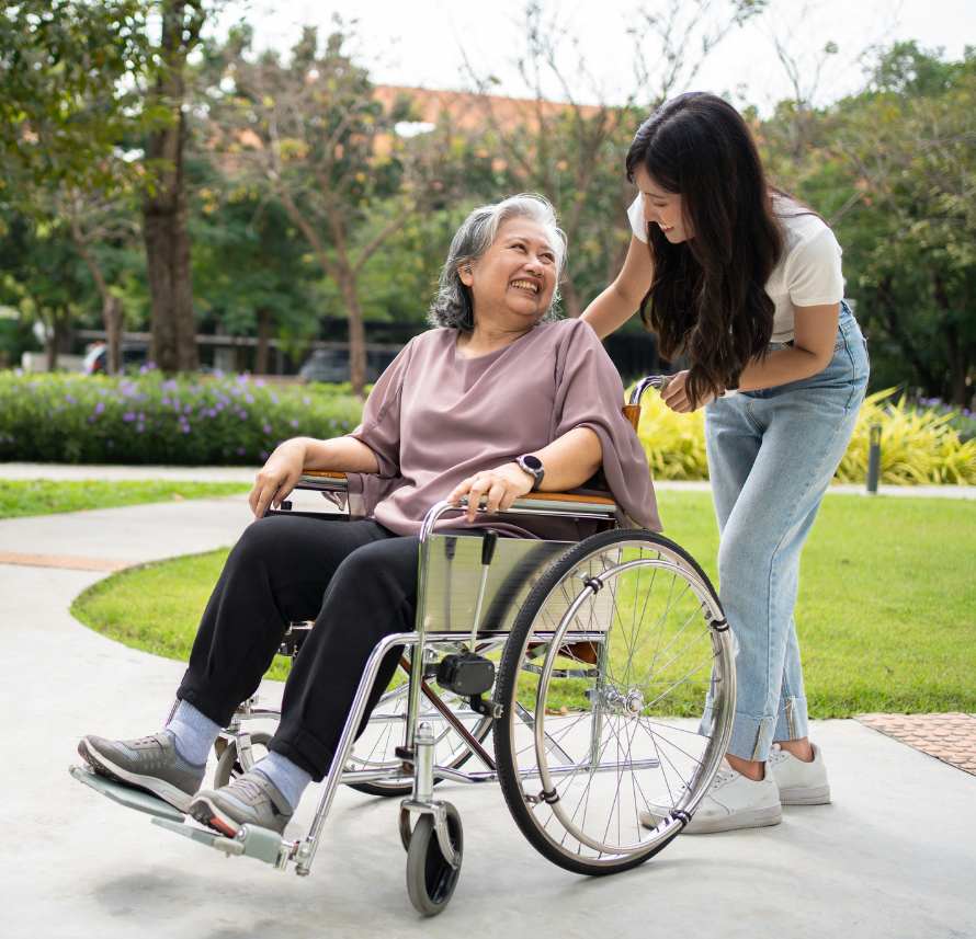 Professional Caregiver Supporting Senior